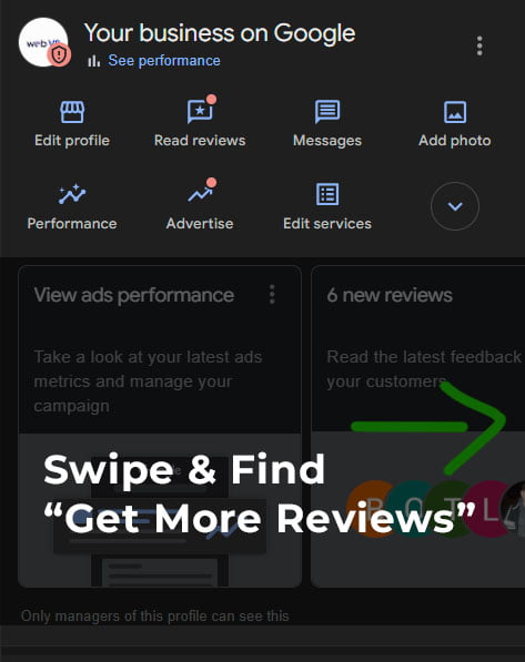 step 2 find review link