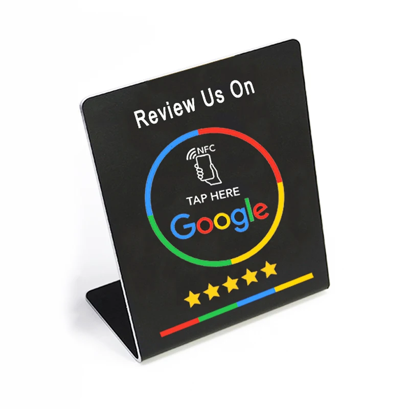 Black Google Review Stand